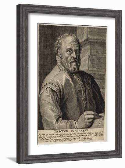 Portrait of Theodore Cornhert-Hendrik Goltzius-Framed Giclee Print