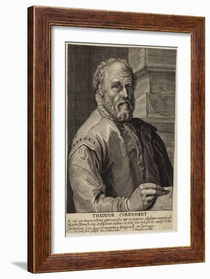 Portrait of Theodore Cornhert-Hendrik Goltzius-Framed Giclee Print