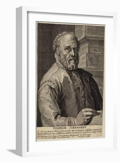 Portrait of Theodore Cornhert-Hendrik Goltzius-Framed Giclee Print