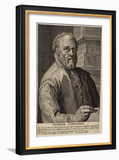 Portrait of Theodore Cornhert-Hendrik Goltzius-Framed Giclee Print