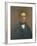 Portrait of Theodore Cuenot, 1847-Gustave Courbet-Framed Giclee Print