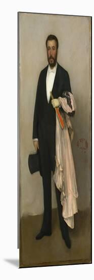 Portrait of Theodore Duret, 1883-James Abbott McNeill Whistler-Mounted Giclee Print