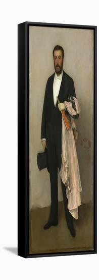 Portrait of Theodore Duret, 1883-James Abbott McNeill Whistler-Framed Premier Image Canvas