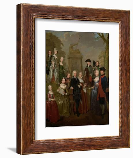 Portrait of Theodorus Bisdom Van Vliet and His Family, Jan Stolker.-Jan Stolker-Framed Art Print