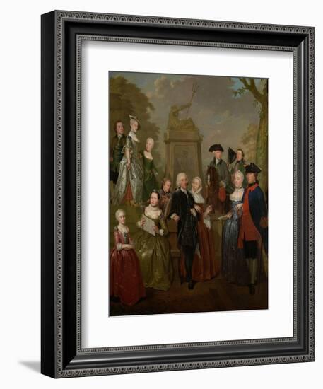 Portrait of Theodorus Bisdom Van Vliet and His Family, Jan Stolker.-Jan Stolker-Framed Art Print