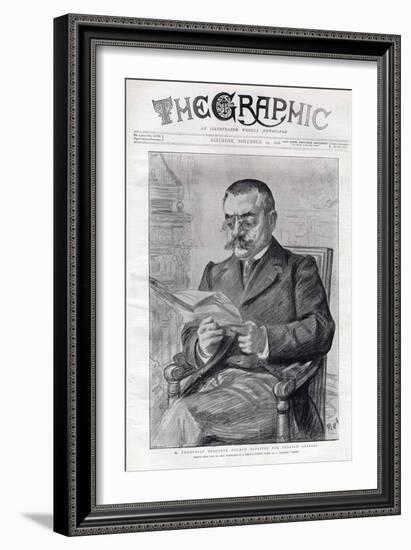 Portrait of Theophile Delcasse (1852-1923), French politician and minister for foreign affairs-Charles Paul Renouard-Framed Giclee Print