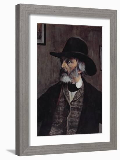 Portrait of Thomas Carlyle (1795-1881) C.1879-Walter Greaves-Framed Giclee Print