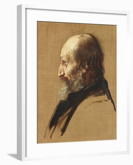 Portrait of Thomas Dixon, 1879-Alphonse Legros-Framed Giclee Print