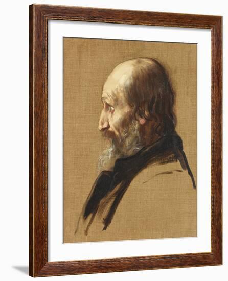 Portrait of Thomas Dixon, 1879-Alphonse Legros-Framed Giclee Print