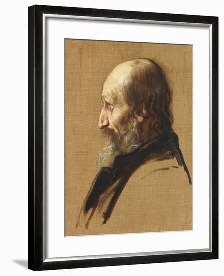 Portrait of Thomas Dixon, 1879-Alphonse Legros-Framed Giclee Print