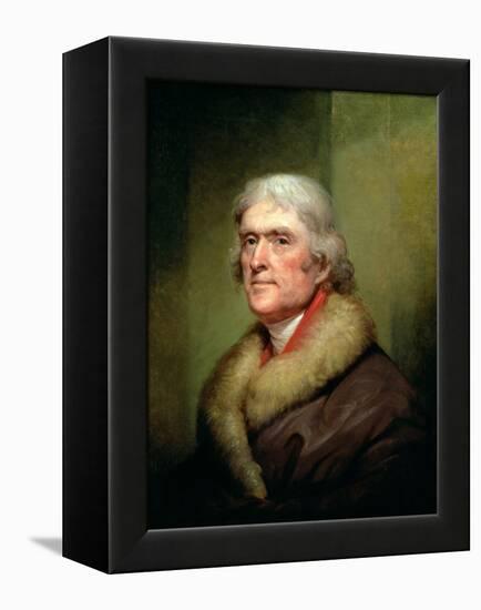 Portrait of Thomas Jefferson, 1805-Rembrandt Peale-Framed Premier Image Canvas