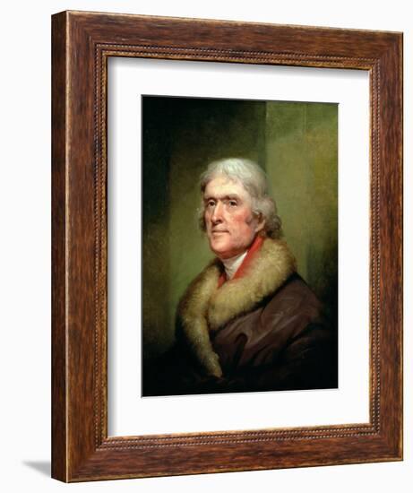 Portrait of Thomas Jefferson, 1805-Rembrandt Peale-Framed Giclee Print