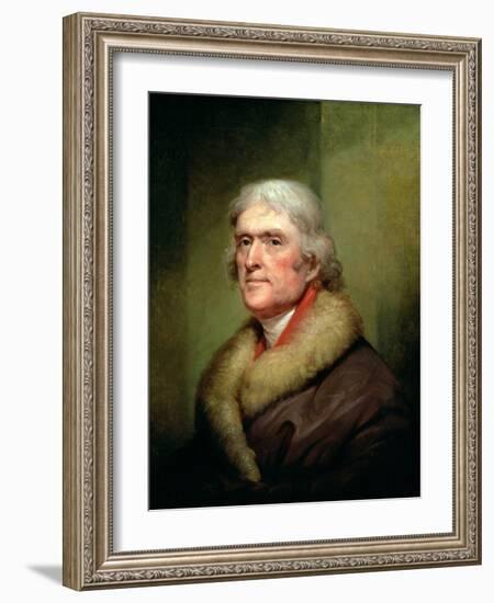 Portrait of Thomas Jefferson, 1805-Rembrandt Peale-Framed Giclee Print