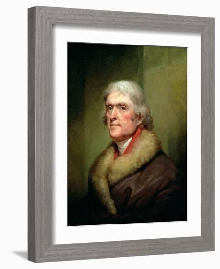 Portrait of Thomas Jefferson, 1805-Rembrandt Peale-Framed Giclee Print