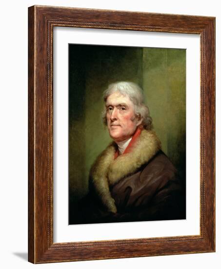 Portrait of Thomas Jefferson, 1805-Rembrandt Peale-Framed Giclee Print