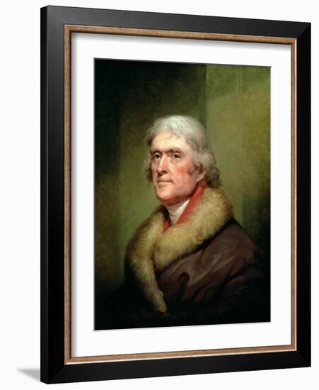 Portrait of Thomas Jefferson, 1805-Rembrandt Peale-Framed Giclee Print