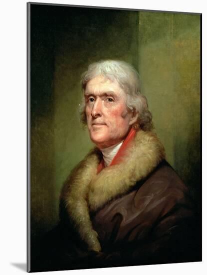 Portrait of Thomas Jefferson, 1805-Rembrandt Peale-Mounted Giclee Print