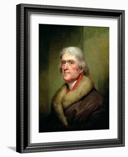 Portrait of Thomas Jefferson, 1805-Rembrandt Peale-Framed Giclee Print