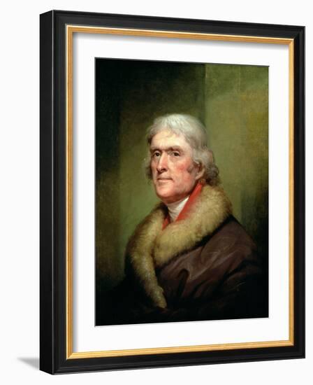 Portrait of Thomas Jefferson, 1805-Rembrandt Peale-Framed Giclee Print