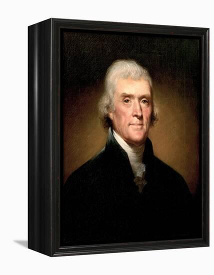 Portrait of Thomas Jefferson, 1853-Rembrandt Peale-Framed Premier Image Canvas