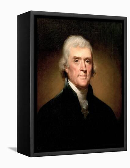 Portrait of Thomas Jefferson, 1853-Rembrandt Peale-Framed Premier Image Canvas