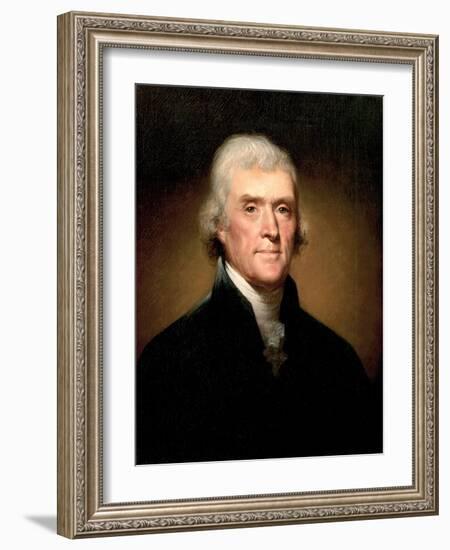 Portrait of Thomas Jefferson, 1853-Rembrandt Peale-Framed Giclee Print