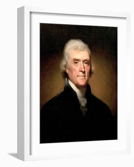 Portrait of Thomas Jefferson, 1853-Rembrandt Peale-Framed Giclee Print