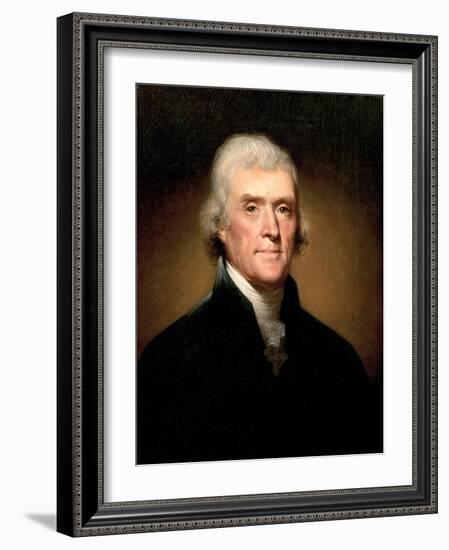 Portrait of Thomas Jefferson, 1853-Rembrandt Peale-Framed Giclee Print