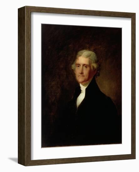 Portrait of Thomas Jefferson, C.1835-Asher Brown Durand-Framed Giclee Print