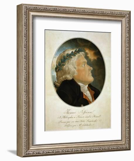 Portrait of Thomas Jefferson-null-Framed Giclee Print