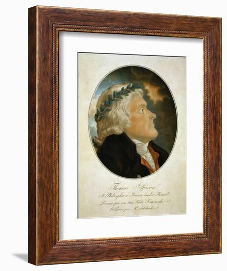 Portrait of Thomas Jefferson-null-Framed Giclee Print