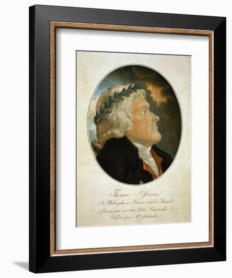 Portrait of Thomas Jefferson-null-Framed Giclee Print