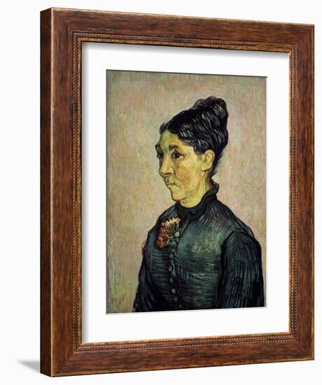 Portrait of Trabuc's Wife-Vincent van Gogh-Framed Art Print