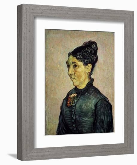 Portrait of Trabuc's Wife-Vincent van Gogh-Framed Art Print