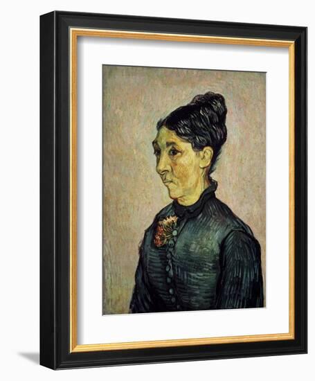 Portrait of Trabuc's Wife-Vincent van Gogh-Framed Art Print