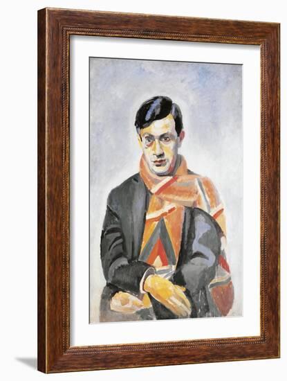 Portrait of Tristan Tzara, 1923-Robert Delaunay-Framed Giclee Print