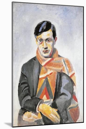Portrait of Tristan Tzara, 1923-Robert Delaunay-Mounted Giclee Print