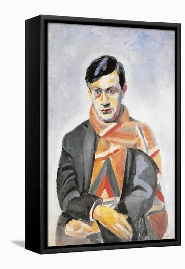 Portrait of Tristan Tzara, 1923-Robert Delaunay-Framed Premier Image Canvas