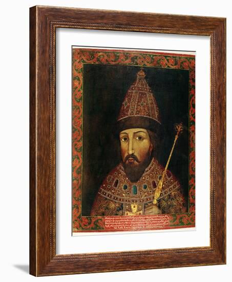 Portrait of Tsar Michael Fyodorovich Romanov of Russia-null-Framed Giclee Print