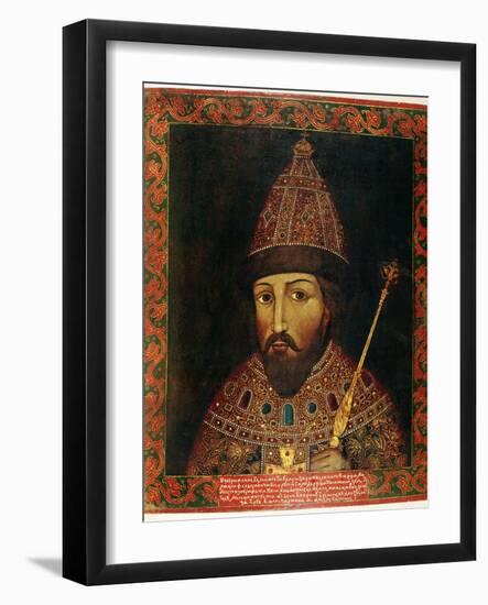 Portrait of Tsar Michael Fyodorovich Romanov of Russia-null-Framed Giclee Print