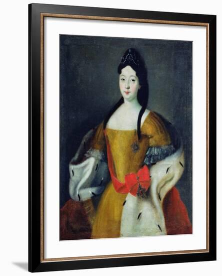 Portrait of Tsarevna Anna Petrovna, 1740s-null-Framed Giclee Print