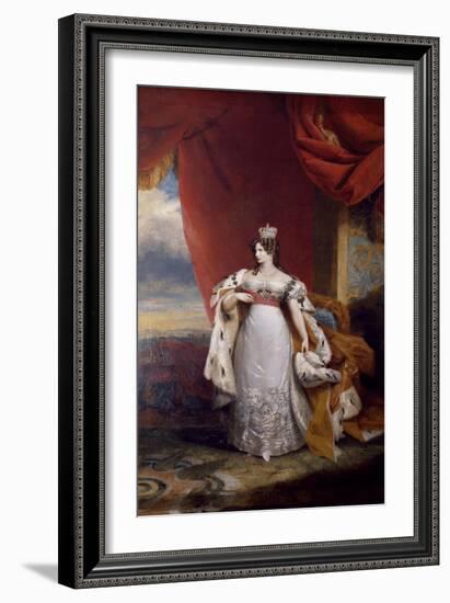 Portrait of Tsarina Alexandra Feodorovna of Russia, 1828-31-George Dawe-Framed Giclee Print