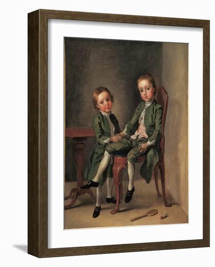 Portrait of Two Boys, 1740-42-Francis Hayman-Framed Giclee Print