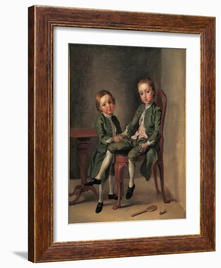 Portrait of Two Boys, 1740-42-Francis Hayman-Framed Giclee Print