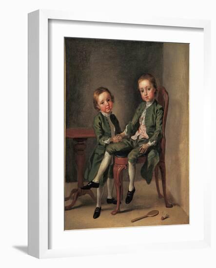 Portrait of Two Boys, 1740-42-Francis Hayman-Framed Giclee Print