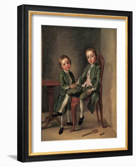 Portrait of Two Boys, 1740-42-Francis Hayman-Framed Giclee Print