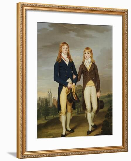 Portrait of Two et on Schoolboys, et on Chapel Beyond-Francis Alleyne-Framed Giclee Print