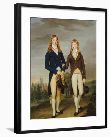 Portrait of Two et on Schoolboys, et on Chapel Beyond-Francis Alleyne-Framed Giclee Print