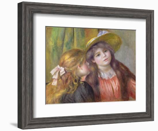 Portrait of Two Girls, C.1890-92-Pierre-Auguste Renoir-Framed Giclee Print