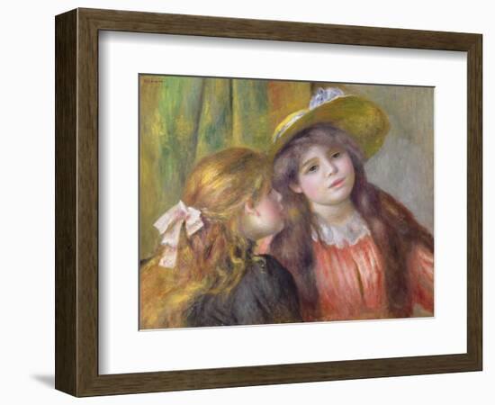 Portrait of Two Girls, C.1890-92-Pierre-Auguste Renoir-Framed Giclee Print